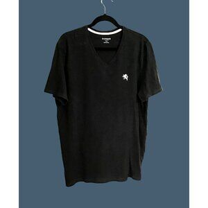 EXPRESS MENS BLACK V-NECK SHORT SLEEVE T-SHIRT SIZE LARGE
